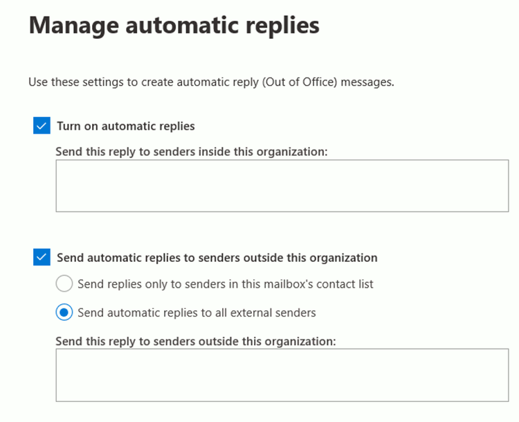 How To Set An Outlook Out-of-Office Message Using The Microsoft 365 Admin  Centre - IT Networks